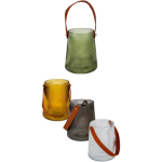 Glass Vase with Handle 15cm - assorted colours 